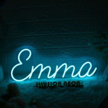 Emma Blue Custom Neon Sign