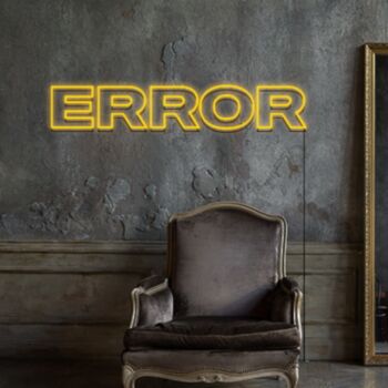 Error Neon Sign