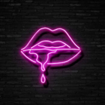 Female Lips Neon Sign