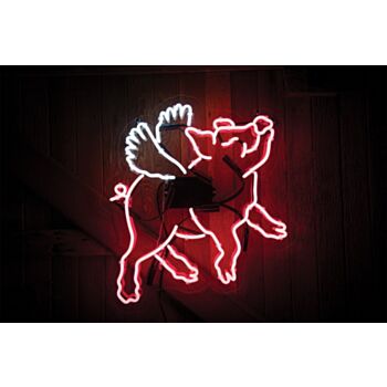 Flying Pig Neon Sign