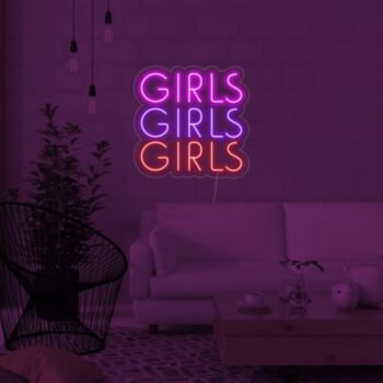 Girls Girls Girls Neon Sign