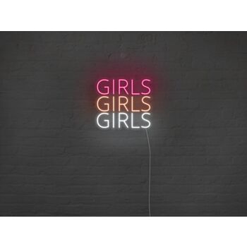 Girls Girls Girls Neon Sign