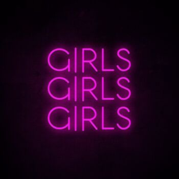 Girls Girls Girls Neon Sign