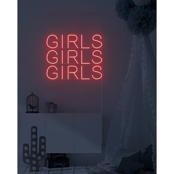 GIRLS GIRLS GIRLS V2 Neon Sign