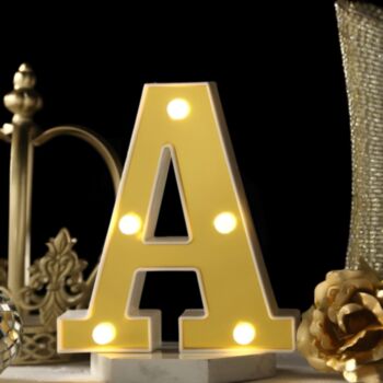 Steel Marquee Letter Gold Letters A High-End Custom Zinc Metal Marquee Light Marquee Sign