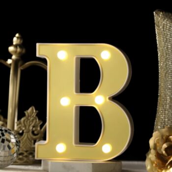 Steel Marquee Letter Gold Letters B High-End Custom Zinc Metal Marquee Light Marquee Sign