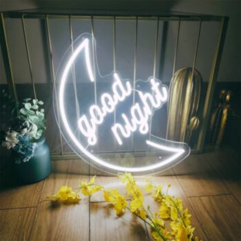 Good Night Moon Neon Sign