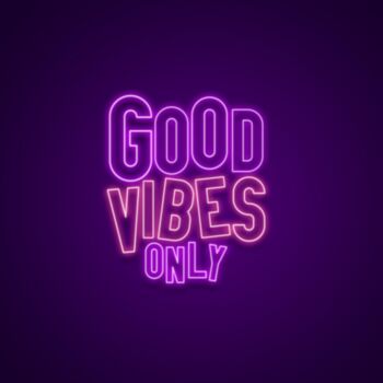 Good Vibes Only Neon Sign