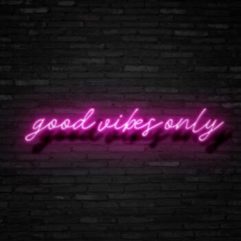 Good Vibes Only Neon Sign