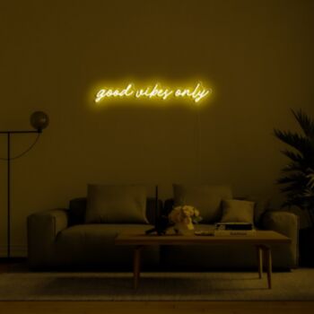 Good Vibes Only Neon Sign