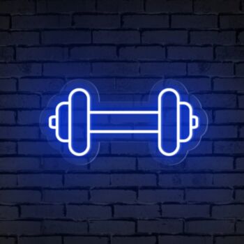 Gym Barbell Neon Sign