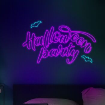 Halloween Party Neon Sign