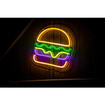 Hamburger Sign Neon Sign