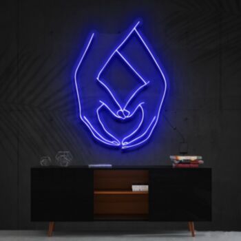 Hand Heart Neon Sign