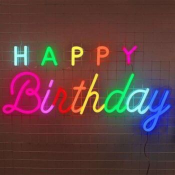 Happy Birthday Custom Neon Sign