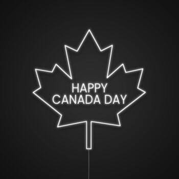 Happy Canada Day Neon Sign