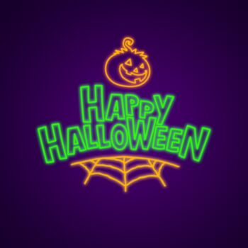 Happy Halloween Neon Sign