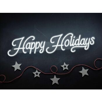 Happy Holidays Neon Sign