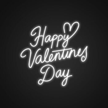 Happy Valentines Day Neon Sign