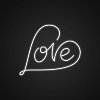 Heart Love Customizable Neon Sign