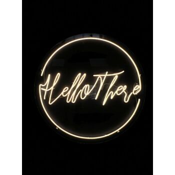 Hello There Neon Sign Warm White Art Neon Light