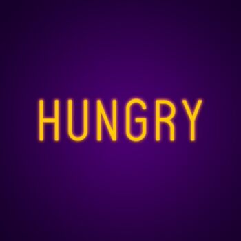 Hungry Neon Sign