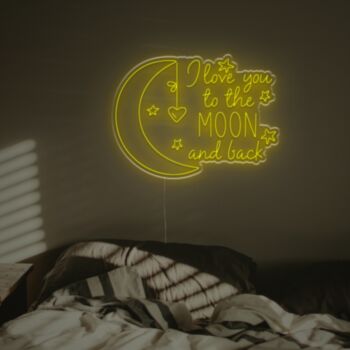 I Love You To The Moon And Back LED Neon Sign