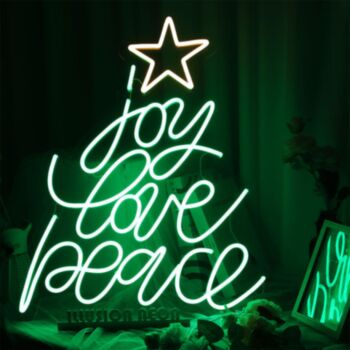 Joy Love Peace Neon Sign