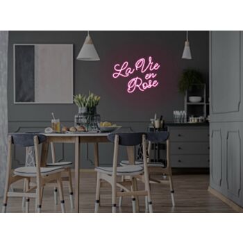 La Vie En Rose Neon Sign