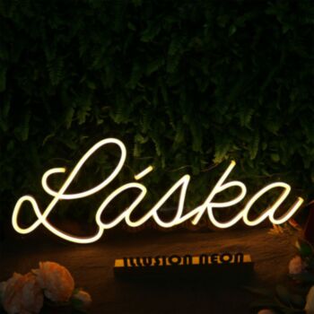 Lajka Yellow Neon Sign