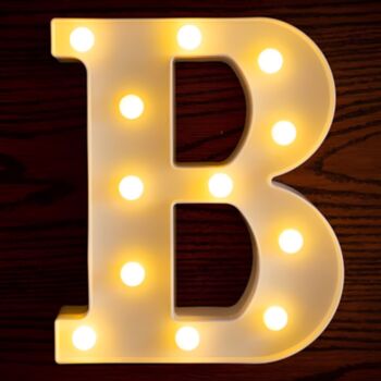 Steel Marquee Letter B Warm White High-End Custom Zinc Metal Marquee Light Marquee Sign