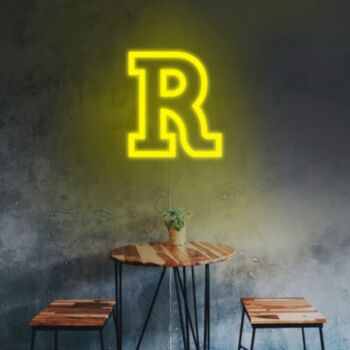 Letter R Neon Sign