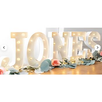 Steel Marquee Letter Jones Name Wedding High-End Custom Zinc Metal Marquee Light Marquee Sign