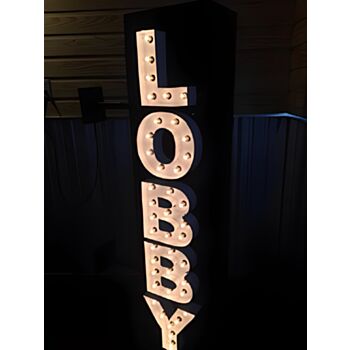 Steel Marquee Letter Lobby Business High-End Custom Zinc Metal Marquee Light Marquee Sign