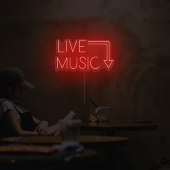 Live Music Neon Sign