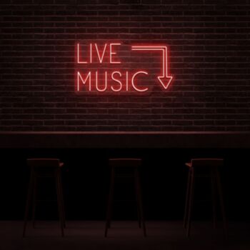 Live Music Neon Sign