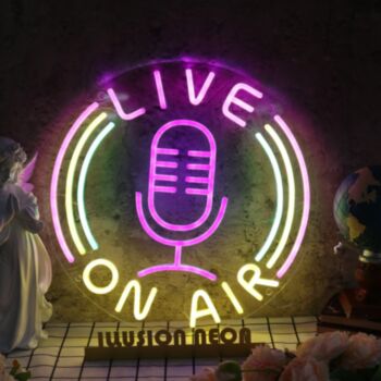 Live On Air Custom Neon Sign