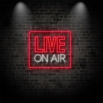 Live On Air Neon Sign