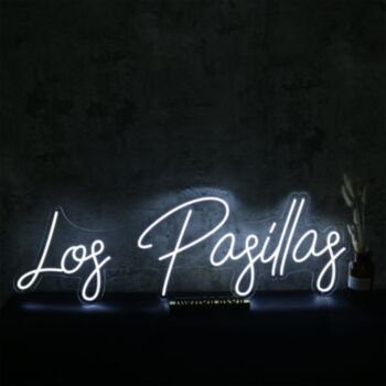 Log Pagillag White Neon Sign