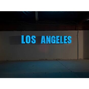 Steel Marquee Letter Los Angeles Wall Art High-End Custom Zinc Metal Marquee Light Marquee Sign