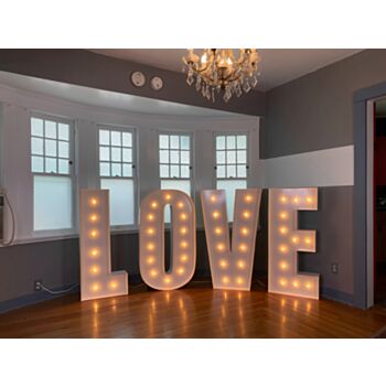 Steel Marquee Letter Love Custom High-End Custom Zinc Metal Marquee Light Marquee Sign