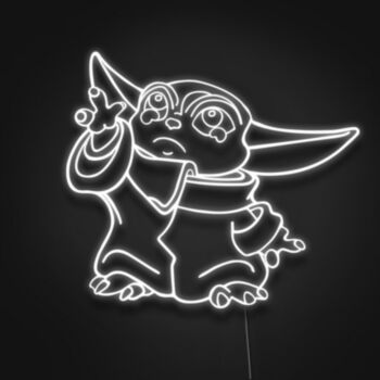 Mandalorian Baby Yoda Neon Sign