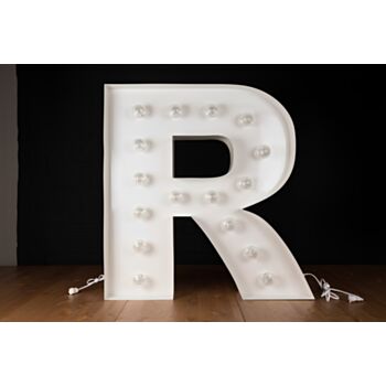 Steel Marquee Letter R High-End Custom Zinc Metal Marquee Light Marquee Sign