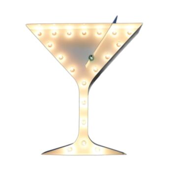 Steel Marquee Letter Martini Vintage High-End Custom Zinc Metal Marquee Light Marquee Sign