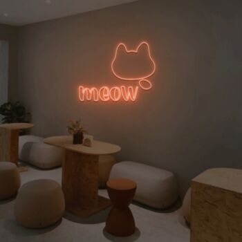 Meows Talk Neon Sign