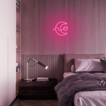 Mini Changing Moon Neon Sign