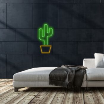 Minimalist Cactus Neon Sign NE110904