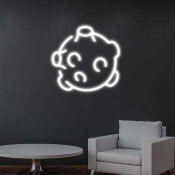 Moon Rock Neon Sign