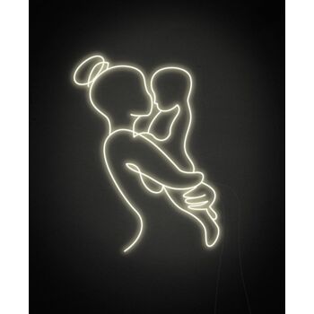 Mother and Child Neon Sign