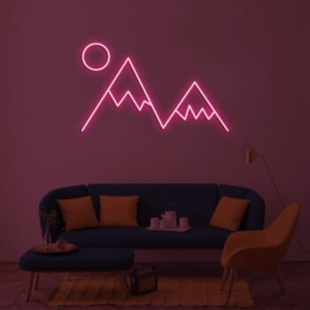 Mountain Peaks Neon Sign